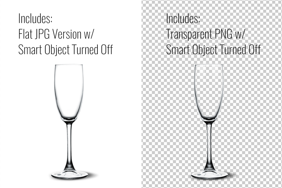 Champagne Flute Mockup w/ Glitter, a Product Mockup by SarahDesign (Photo 6 of 7)