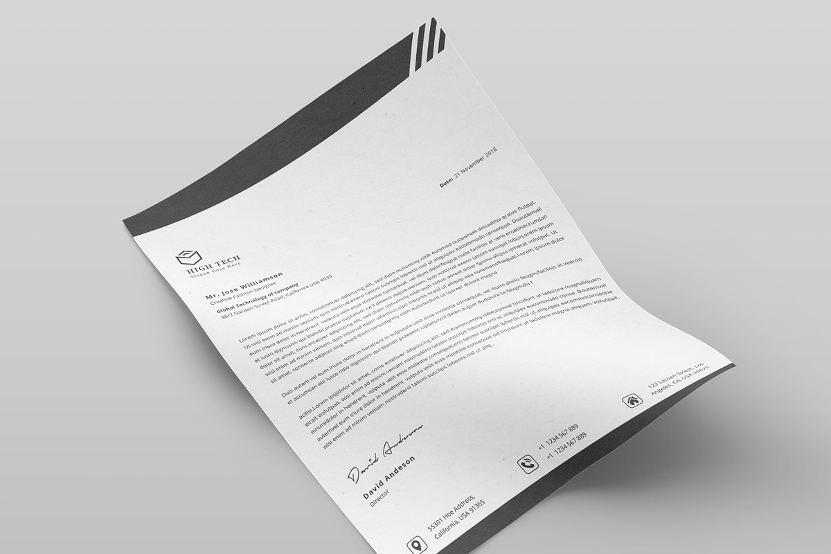 Letterhead, a Stationery Template by TelaTemplates (Photo 7 of 8)
