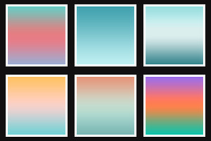 Turquoise Sunset Gradients