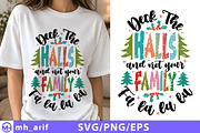 Deck The Halls Not Your Family SVG, a Seasonal Illustration by mh_arif (Thumbnail 1 of 4)