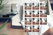 Blanket & Pillow On Chair Mockup, a Product Mockup by Denny's Mock-ups (Thumbnail 8 of 8)