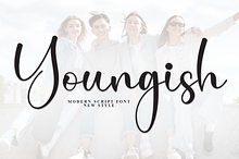 Youngish | Script Font