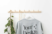 Sport Grey Gildan 18000 Mockup x3, a Shirt Mockup by Uncommon Mockups (Thumbnail 4 of 7)