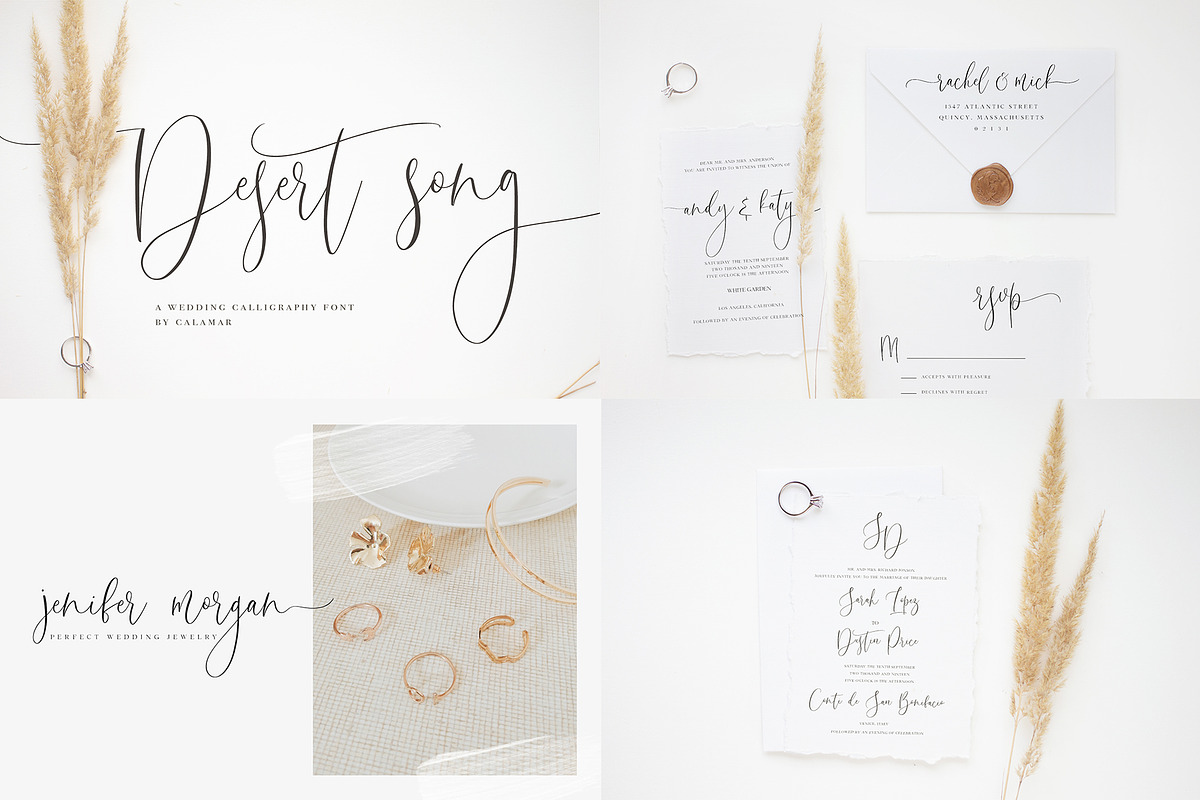 The Wedding Calligraphy Font Bundle, a Script Font by Calamar Studio (Photo 11 of 18)
