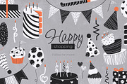 Birthday Clipart, Cards & Patterns, an Object Graphic by Panna Limon Store (Thumbnail 7 of 7)