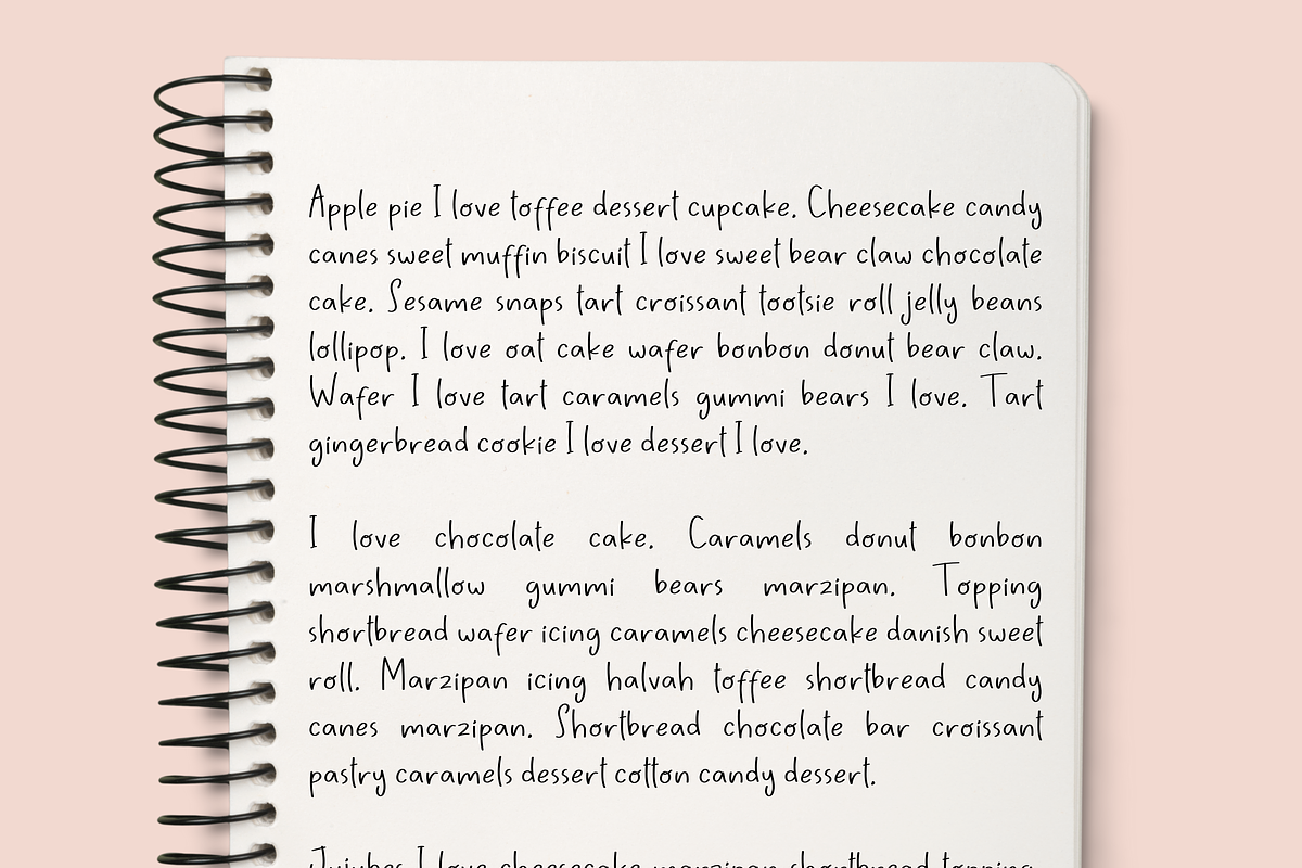 Ratatouille, a Handwritten Font by Sofia Skoog (Photo 7 of 10)