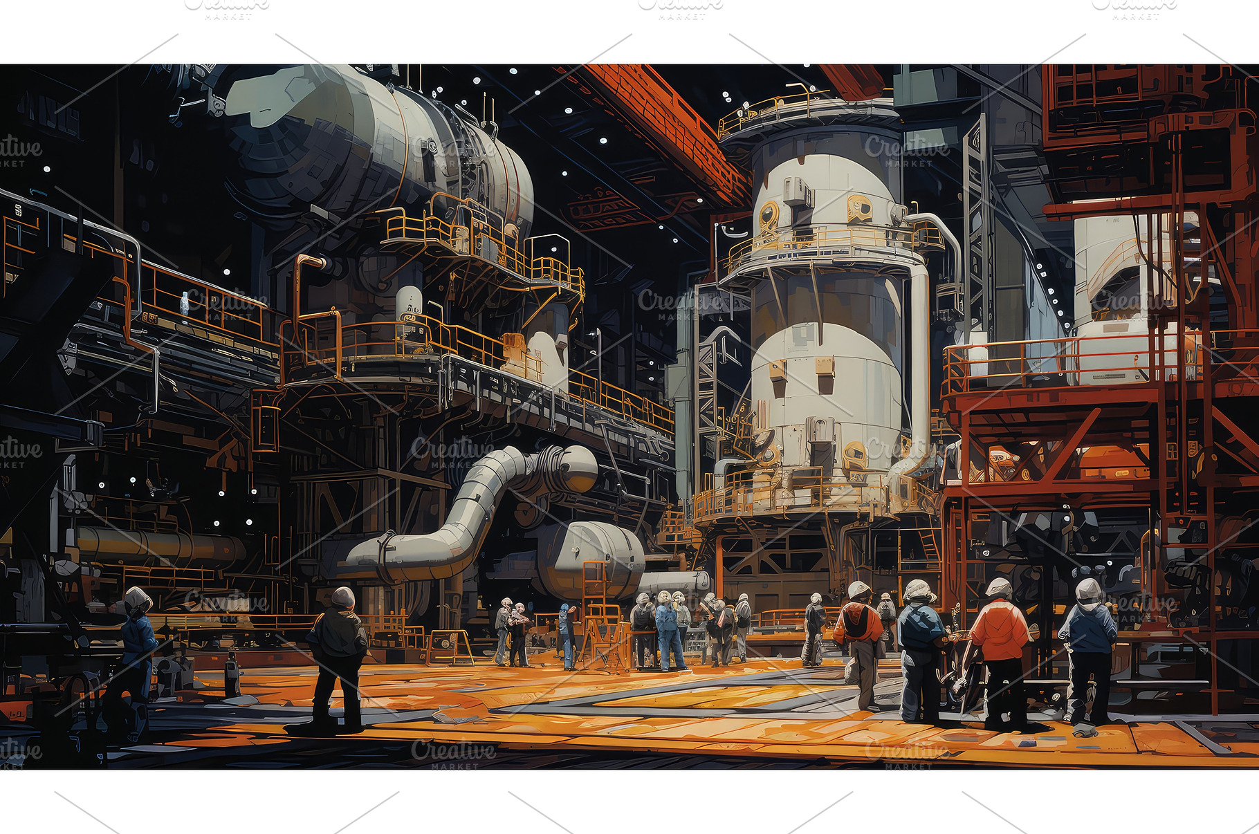 production plant industrial, an Industrial Photo by pikepicture