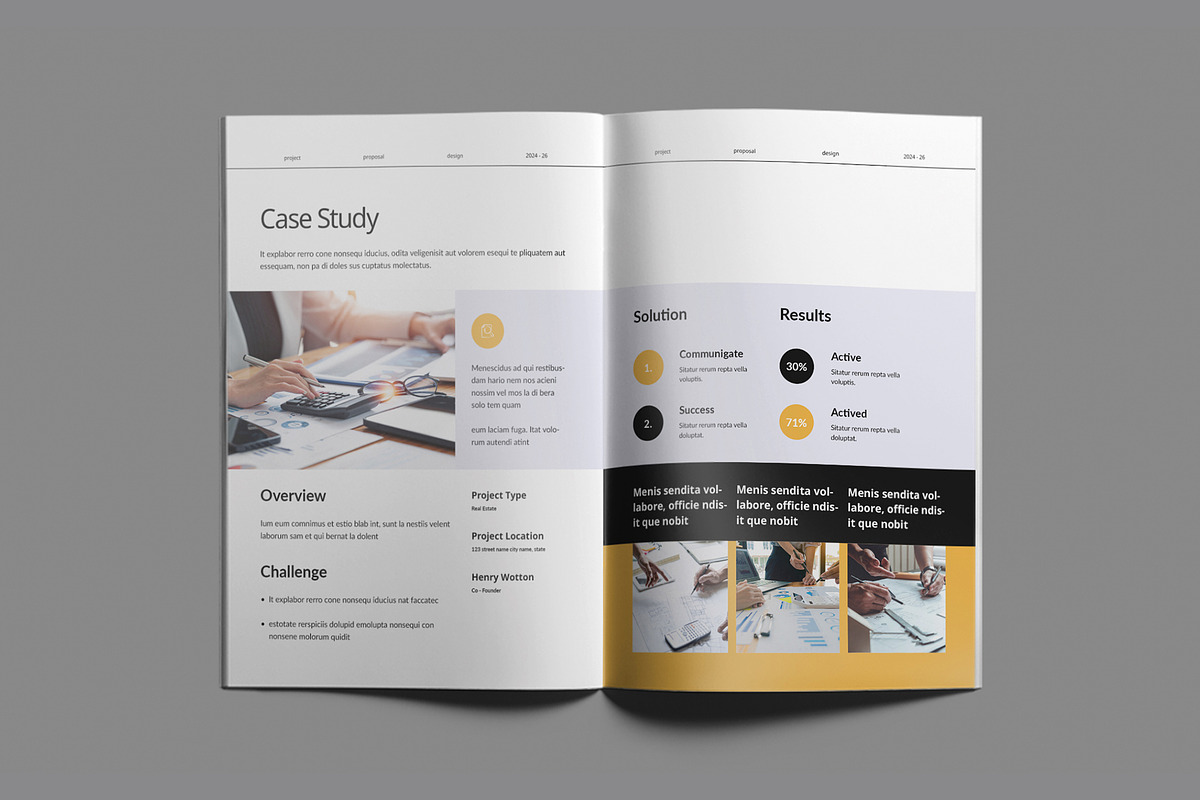 Project Proposal Brochure Template preview 7