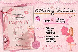 Twenty Fine Birthday Invitation