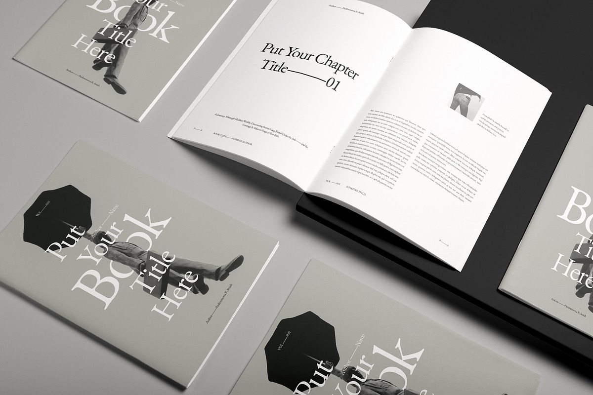 Book Title Layout Design Template, a Brochure Template by DesignCrest (Photo 2 of 18)