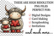 Valentine Highland Cow Png, an Illustration by Daily.Designs (Thumbnail 2 of 8)