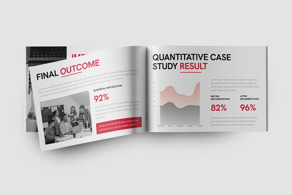 Nostix Case Study Brochure Template, a Presentation Template by TMint Play (Photo 4 of 7)
