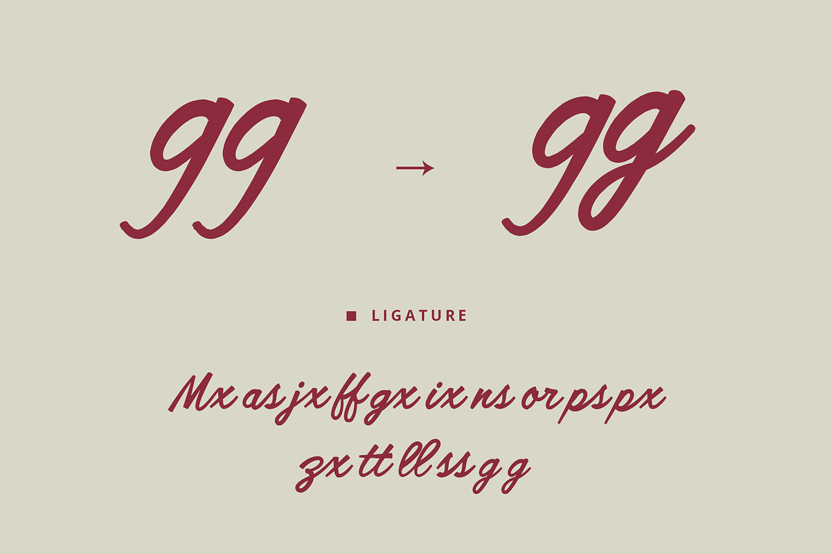 Lakeland brush font preview 5