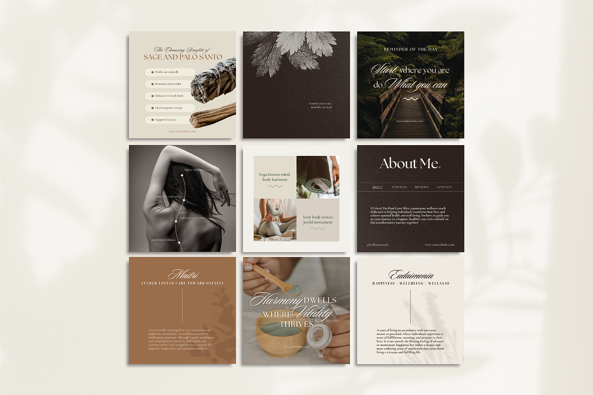 The Wellness Coach Template Bundle, a Social Media Template by The Flossy Finch (Photo 5 of 28)