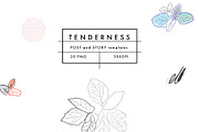 Tenderness. Social media templates, a Social Media Template by Lera Efremova (Thumbnail 1 of 4)