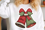 Patchwork Christmas Stickers Bundle, an Illustration by SinaCreation (Thumbnail 4 of 9)