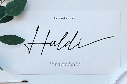 Haldi signature