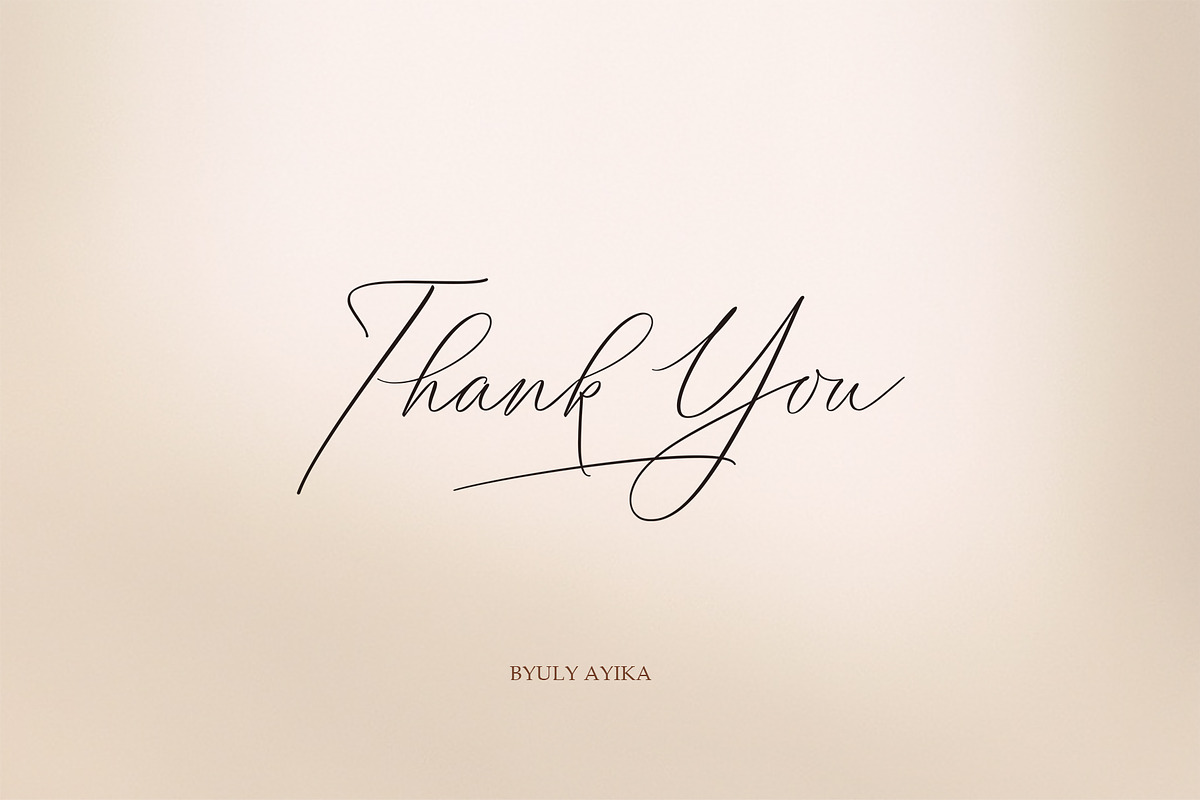 Vignette Signature Font, a Script Font by Byuly Ayika (Photo 12 of 12)