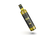 Glass Oil Bottle Mockup, a Product Mockup by graphypix (Thumbnail 1 of 4)