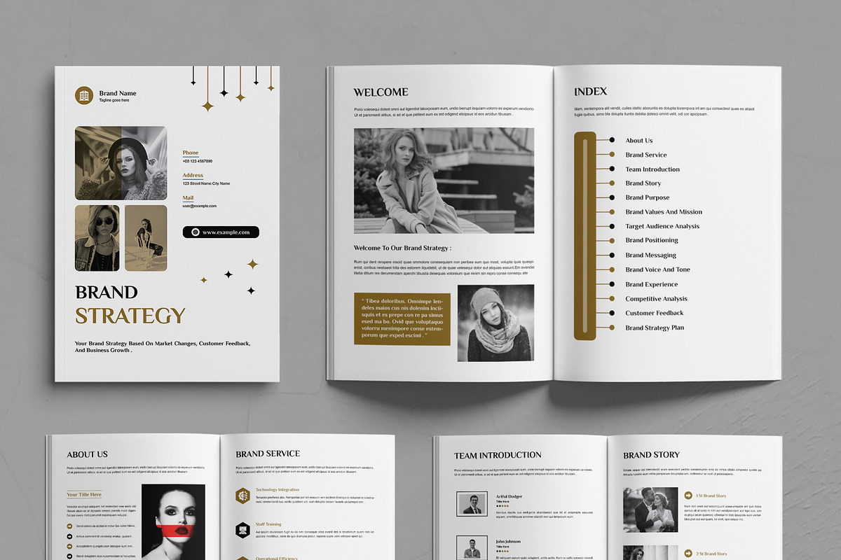 Brand Strategy Brochure Template, a Brochure Template by MightyDesign (Photo 2 of 6)
