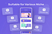 Queezy - Quiz App UI Kit, an UI Kit Template by Creative Perspective (Thumbnail 4 of 8)