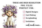 Whimsical Spring Sheep Clipart, an Illustration by OK Design (Thumbnail 4 of 6)
