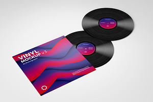 Vinyl Record Mockup V.3 - 9 Views