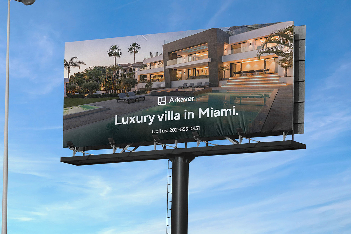 Billboard Poster Street Mockup, an Advertising Mockup by Asylab (Photo 3 of 5)
