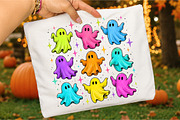 Halloween Ghost Pattern PNG Retro, an Object Illustration by Libby Wishes (Thumbnail 1 of 3)