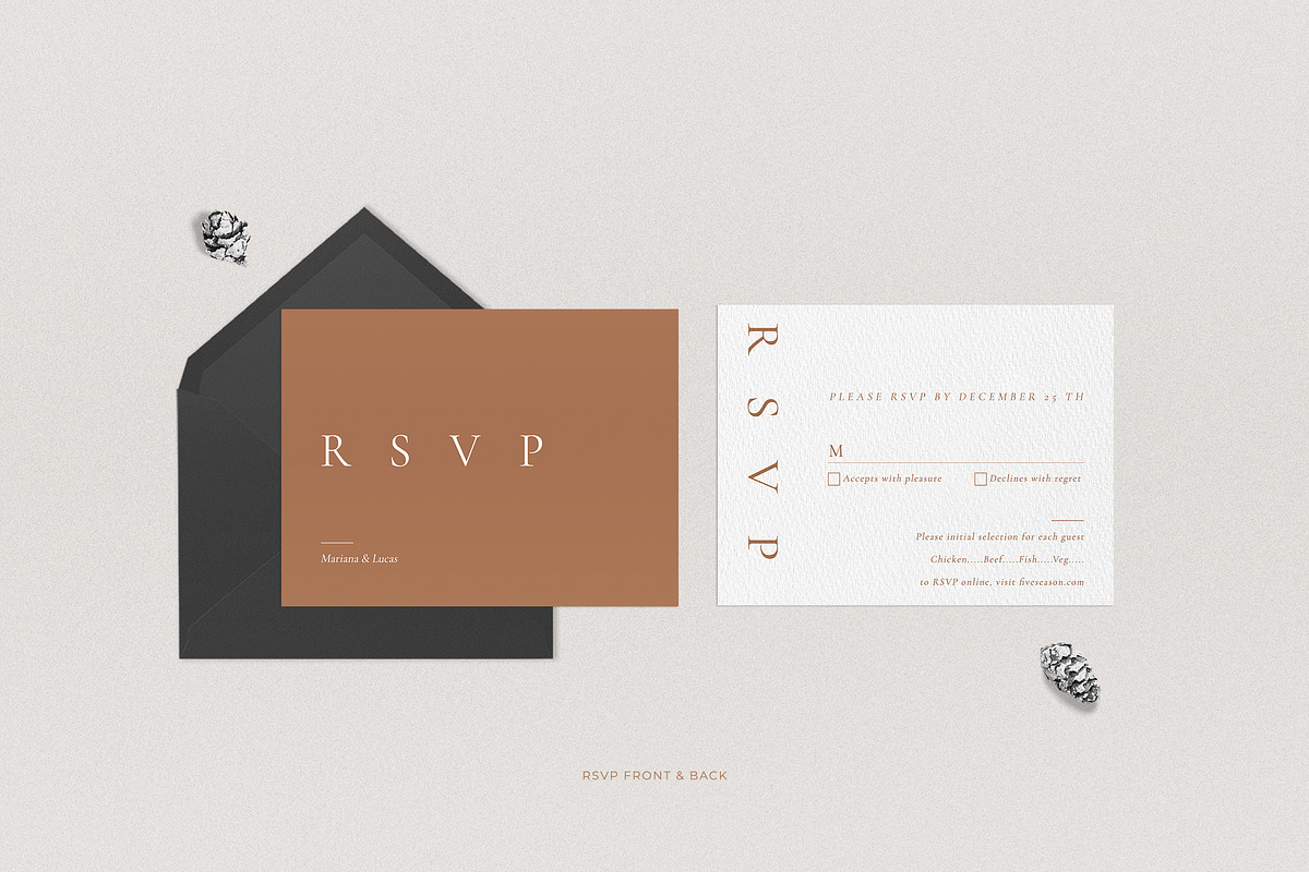 Minimal Burnt Wedding Suite, an Invitation Template by Azka Creative (Photo 3 of 5)
