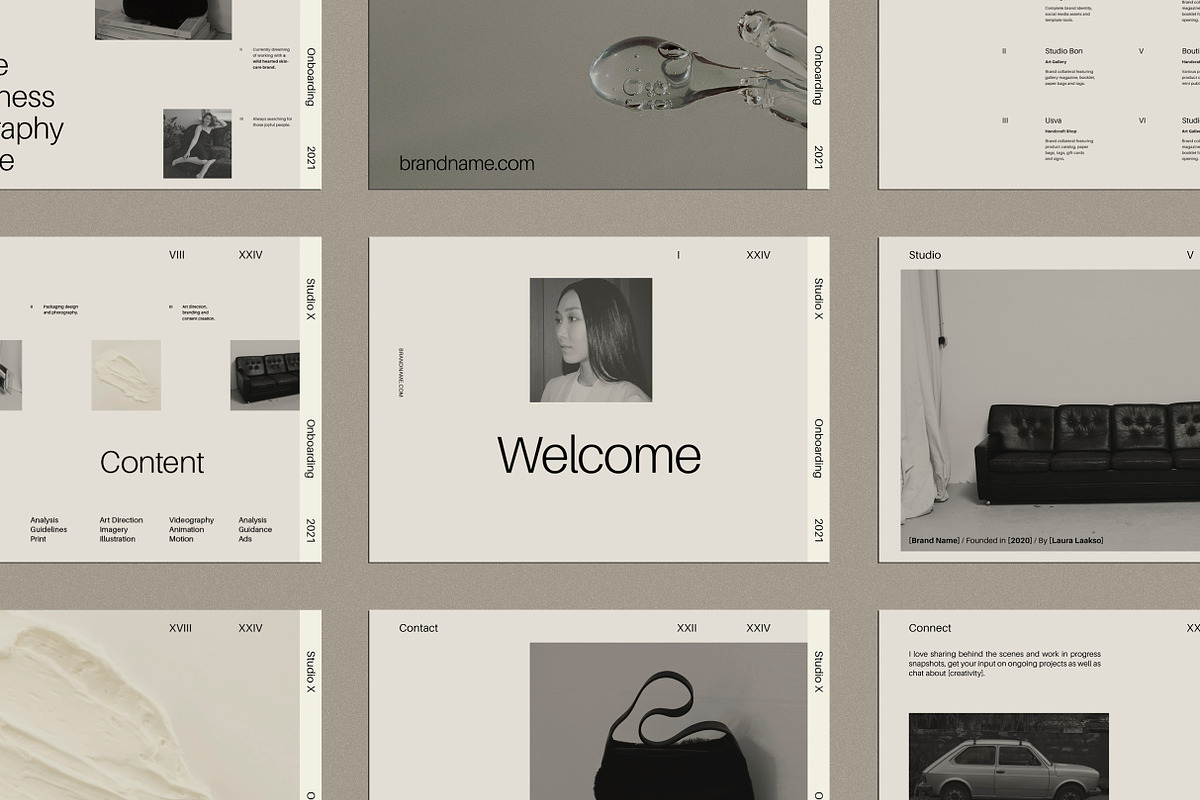 Brand Onboarding Template | InDesign, a Presentation Template by Studio Viita (Photo 2 of 14)