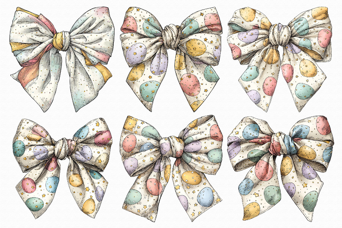 Easter Bow Clipart Bundle, an Illustration by Libby Wishes (Photo 3 of 7)