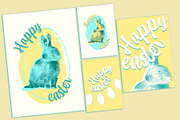Happy Easter Rabbit Print Set, a Print Template by McLittle Stock (Thumbnail 1 of 3)