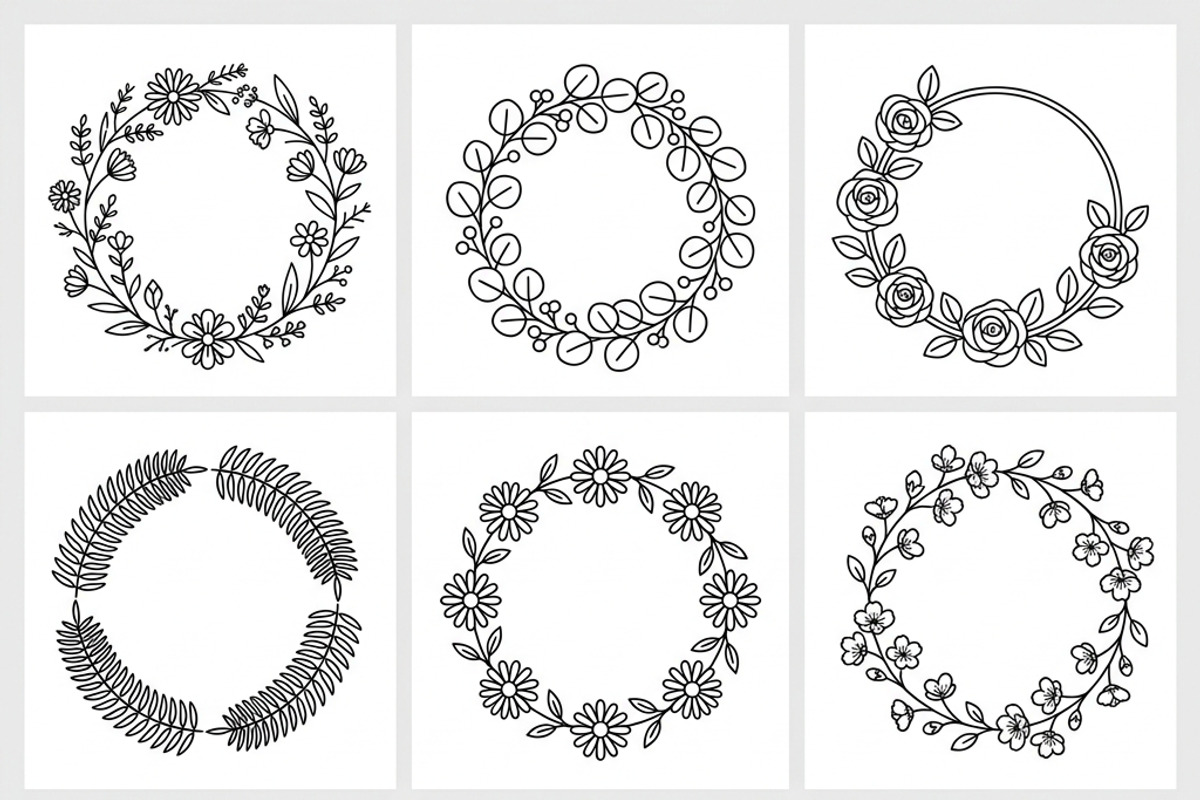 Bundles Set Floral Wedding Icons, an Outline Icon by adenpinkstore (Photo 29 of 44)