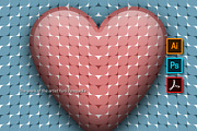 Heartbeat optical illusion, an Object Illustration by Guten Tag Vector (Thumbnail 2 of 2)
