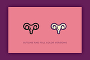 100+ Menstruation / Period Icon Set, an Outline Icon by RCDesigns (Thumbnail 4 of 5)