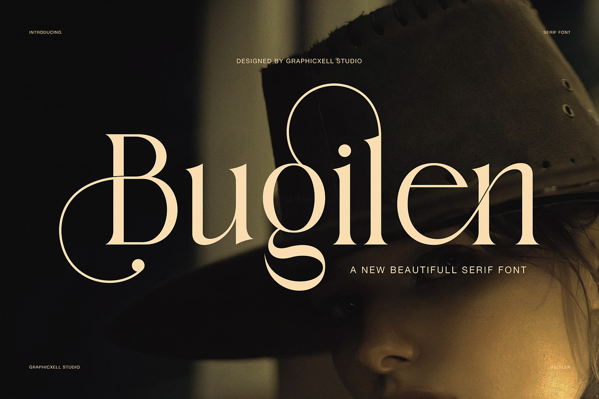 Bugilen Elegant Serif Font, a Serif Font by Graphicxell (Photo 1 of 8)