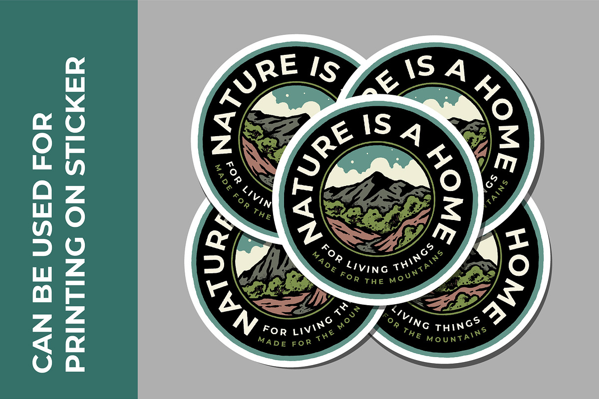 Vintage Outdoor Badge Adventure, an Object Graphic by Sandewo (Photo 3 of 6)