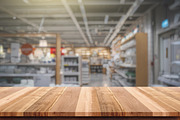 Wooden Table with Blurred Grocery St, a Food & Drink Photo by idea_design (Thumbnail 3 of 9)