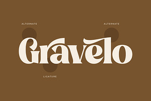 Gravelo Bold Serif Display