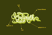 Gwyneth | modern script layered, a Handwritten Font by Barkah (Thumbnail 5 of 8)