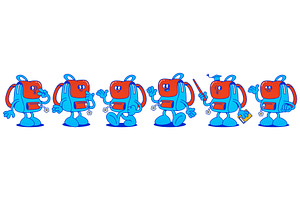 Set of cartoon school backpack, an Object Illustration by art PVP - market