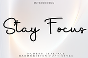 Stay Focus, a Handwritten Font by FreshTypeINK (Thumbnail 1 of 8)