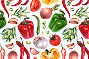 Vegetables illustrations kit, a Food Illustration by Sundra (Thumbnail 1 of 11)