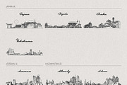 Hand Drawn City & Country Skylines, a Work Illustration by TheMountBirdStudio (Thumbnail 9 of 20)