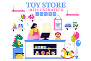10 Toy Store Vector Illustration, an Object Illustration by denayunebgt (Thumbnail 1 of 4)