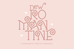 New Romantine ~ Romantic Font