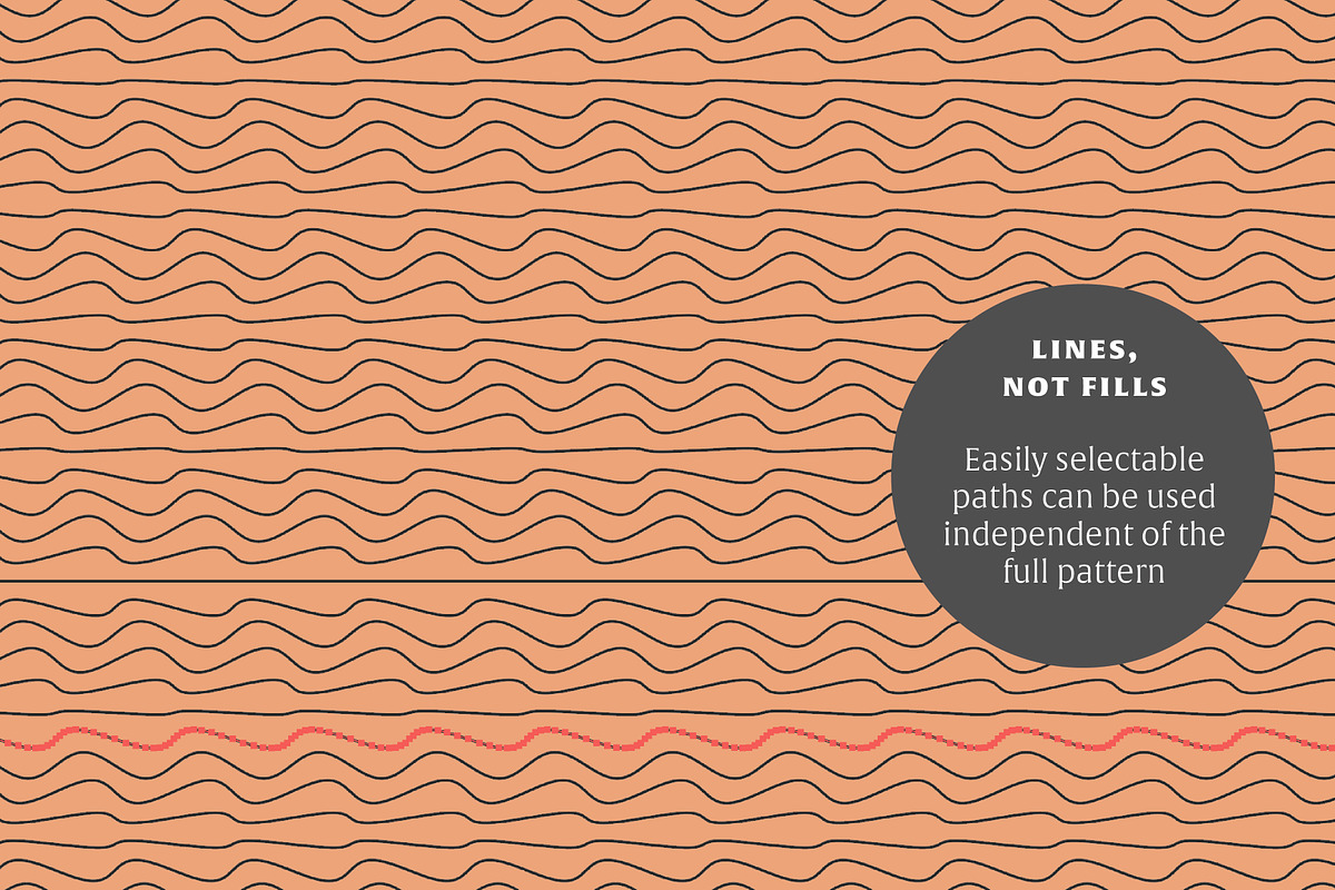Waves Vol. 5 | 20 Vector Patterns, a Pattern Graphic by invisiblelayer (Photo 4 of 6)