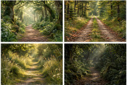 Green Path Digital Backdrop BUNDLE, a Layer Style Add-On by Wild Honey Design Co. (Thumbnail 2 of 4)