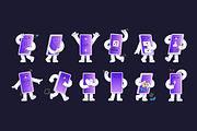 Mascot of mobile phone set, cards, a Technology Illustration by PaperTrident (Thumbnail 1 of 4)